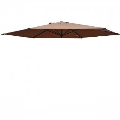 Replacement Patio Umbrella Canopy Cover for 10ft 8 Ribs Umbrella Taupe (CANOPY ONLY)-Brown   563601279